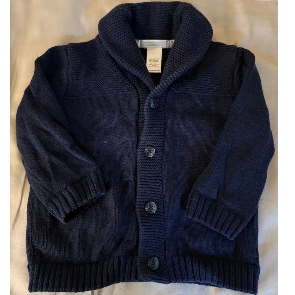 Janie and Jack Navy blue Sweater 12-18m